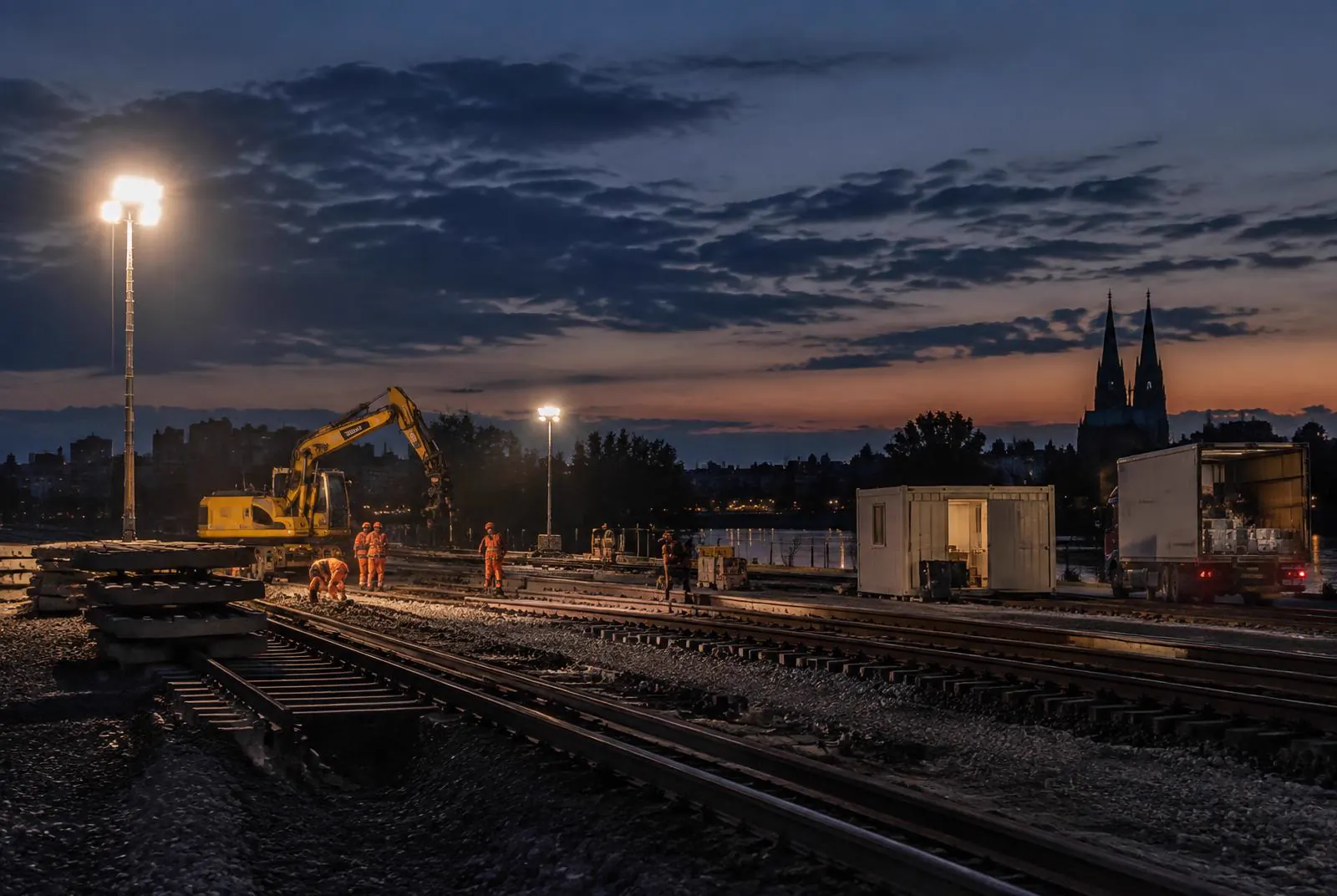 Gleisbau & Bahn Baustelle
